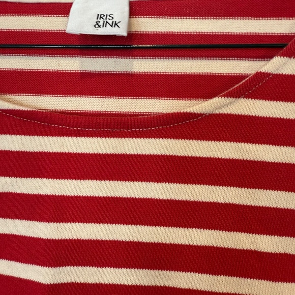 Iris and Ink - lightweight red striped top - Picture 3 of 4
